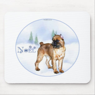 Brussels Griffon Weihnachten Mousepad