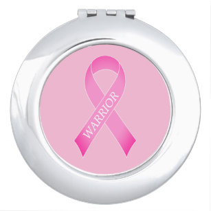 Brust-Bewusstsein für rosa Bänder Taschenspiegel