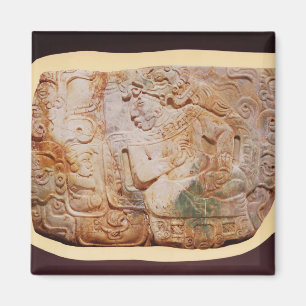Brust des Königs und des Höflings von Tikal Magnet