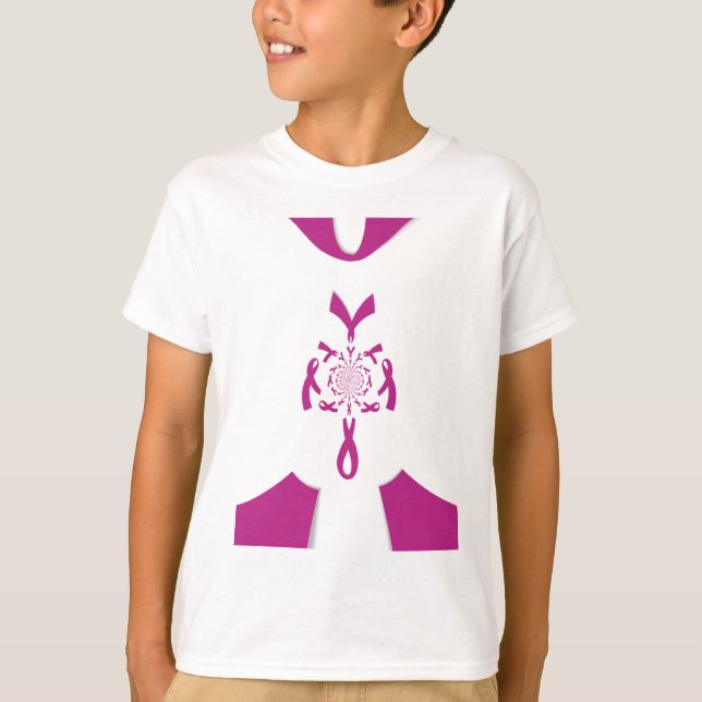 Brust-Krebs-Bewusstsein Art Print T-Shirt (Vorderseite)