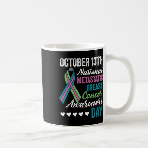 Brust-Krebs-Bewusstsein Tag 13. Oktober Kaffeetasse
