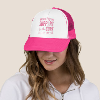 Brust-Krebs-Custom #team-Name Hat pink Truckerkappe
