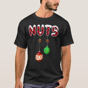 Brust Nüsse Lustige passende Kastanien Weihnachten T-Shirt