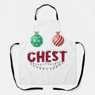 Brust Nüsse Weihnachtsfest Shirt Funny Matching Co Schürze