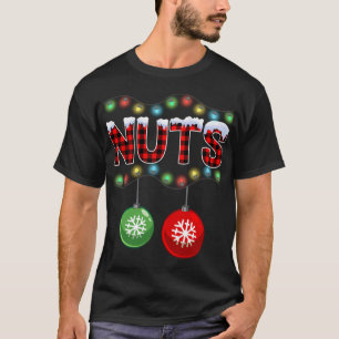 Brust Nüsse Weihnachtslicht Matching Couple Cheste T-Shirt