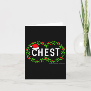 Brust Nüsse Weihnachtsspass Matching Couple Chestn Karte