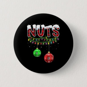 Brust Nuts Matching Kastanien Spaß Weihnachten Paa Button