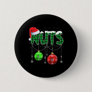 Brust Nuts Matching Kastanien Spaß Weihnachten Paa Button