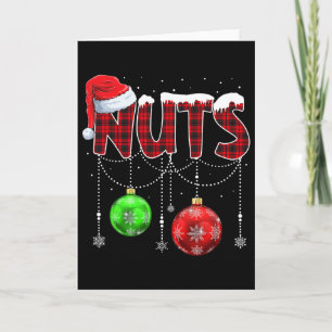 Brust Nuts Matching Kastanien Spaß Weihnachten Paa Karte