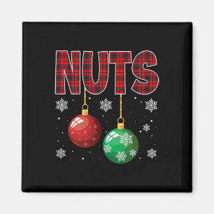 Brust Nuts Matching Kastanien Spaß Weihnachten Paa Magnet