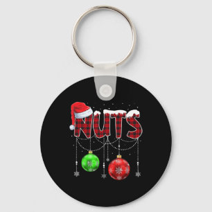 Brust Nuts Matching Kastanien Spaß Weihnachten Paa Schlüsselanhänger