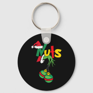 Brust Nuts Matching Kastanien Spaß Weihnachten Paa Schlüsselanhänger