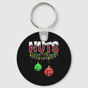 Brust Nuts Matching Kastanien Spaß Weihnachten Paa Schlüsselanhänger