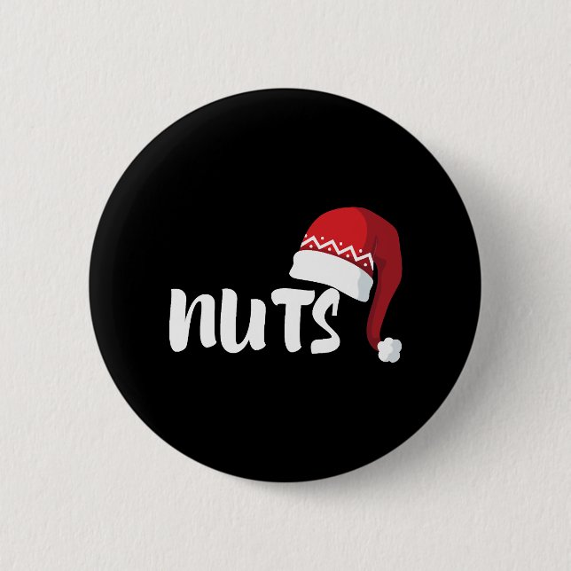 Brust Nuts Paare Weihnachten Coupé Button (Vorderseite)