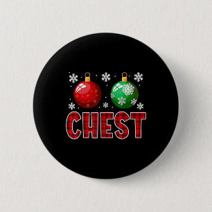 Brust Nuts Spaß Matching Kastanien Weihnachtskuche Button