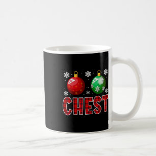 Brust Nuts Spaß Matching Kastanien Weihnachtskuche Kaffeetasse