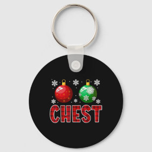 Brust Nuts Spaß Matching Kastanien Weihnachtskuche Schlüsselanhänger