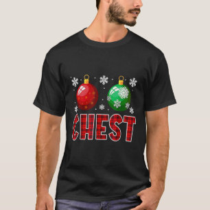 Brust Nuts Spaß Matching Kastanien Weihnachtskuche T-Shirt