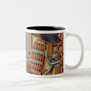 Brust verziert mit dem winged Scarabäus Zweifarbige Tasse