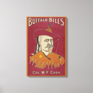 Brustbild von Buffalo Bill Leinwanddruck
