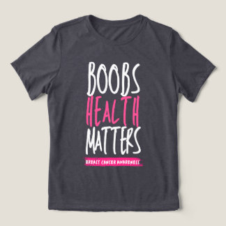 Brustgesundheit ist wichtig Brustkrebs-Bewusstsein Tri-Blend Shirt