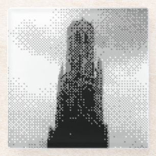 Brustkämpfer Glasuntersetzer