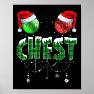Brustkerne Weihnachten Mattierung Couple Chestnut  Poster