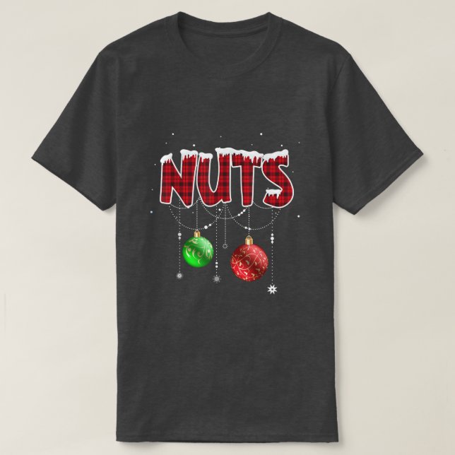 Brustkerne Weihnachten T Matching Couple Chestnut T-Shirt (Design vorne)