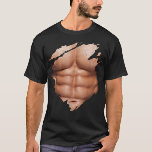 Brustkorb Abs Muskeln Bodybuilder T-Shirt