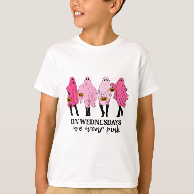Brustkrebs am Mittwoch tragen wir rosa T-Shirt (Vorderseite)