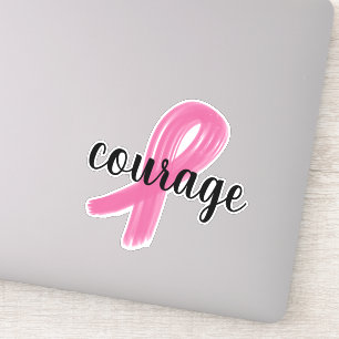 Brustkrebs-Aufkleber für Pink-Ribbon-Courage Aufkleber