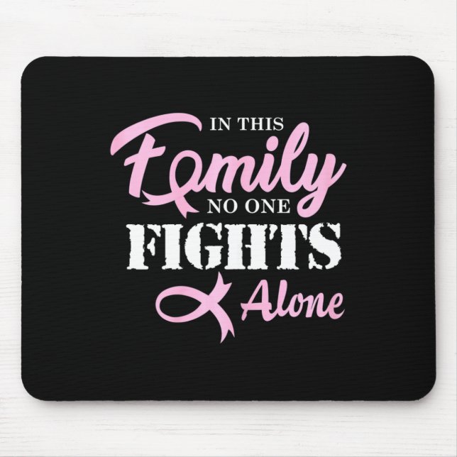 Brustkrebs bekämpfen Krebs Mousepad (Vorne)