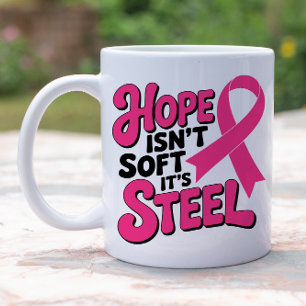 Brustkrebs bekämpft rosa Ribbon-Kriegerüberlebnis Kaffeetasse