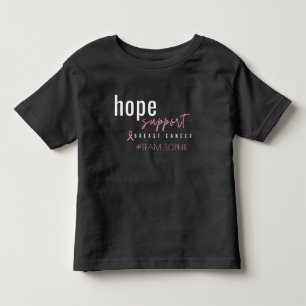 Brustkrebs. Benutzerdefinierter #Teamname. Kleinki Kleinkind T-shirt