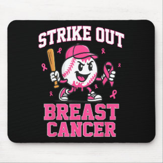 Brustkrebs-Besieg-Baseball-Eiscreme-Tropf Mousepad