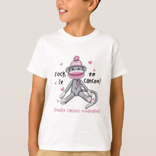 Brustkrebs-Bewusstsein Affe befruchtet Krebs T-Shirt