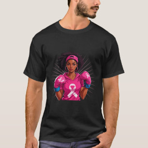 Brustkrebs-Bewusstsein Afrikanische Amerikanische  T-Shirt