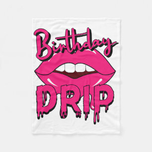 Brustkrebs-Bewusstsein am Geburtstag Tropfen Cool Fleecedecke