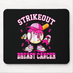 Brustkrebs-Bewusstsein Baseball-Drip P Mousepad