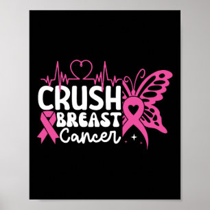 Brustkrebs-Bewusstsein Bling Pink Ribbon 2 Poster