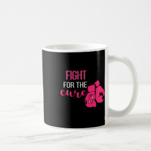 Brustkrebs-Bewusstsein Boxing Gloves Pink Ribbon Kaffeetasse