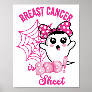 Brustkrebs-Bewusstsein, das das Boo Sheet C erober Poster