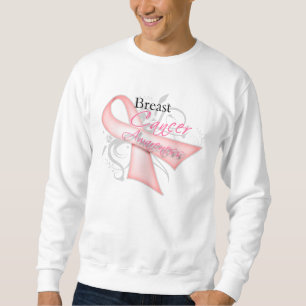 Brustkrebs-Bewusstsein des Rolle-rosa Band-v2 Sweatshirt