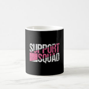 Brustkrebs-Bewusstsein Familie Unterstützer-Team Kaffeetasse