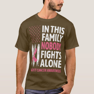 Brustkrebs-Bewusstsein Familie Unterstützung Squad T-Shirt