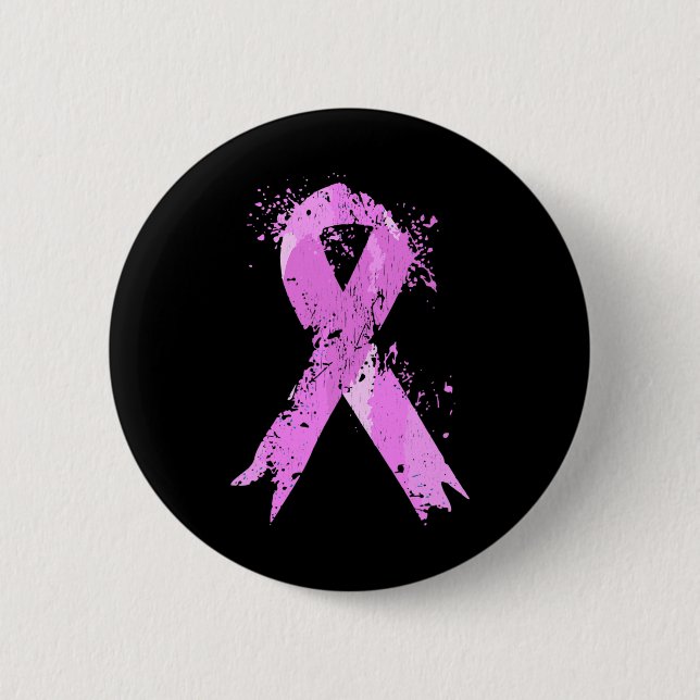Brustkrebs-Bewusstsein für Brustkrebs Button (Vorderseite)