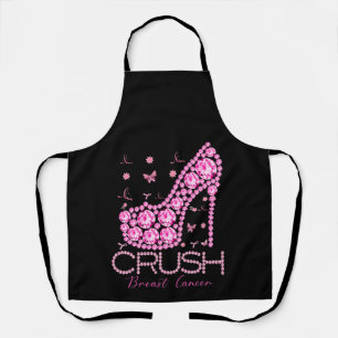 Brustkrebs-Bewusstsein für den Crush Bling Pink Ri Schürze