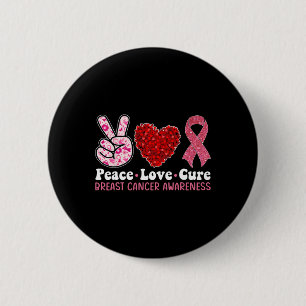 Brustkrebs-Bewusstsein für Frauen Pink Ribbon Peak Button
