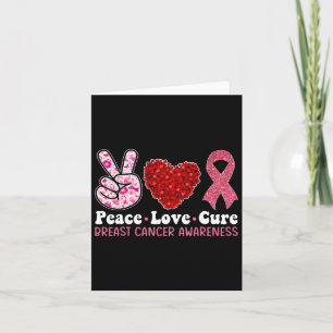 Brustkrebs-Bewusstsein für Frauen Pink Ribbon Peak Karte