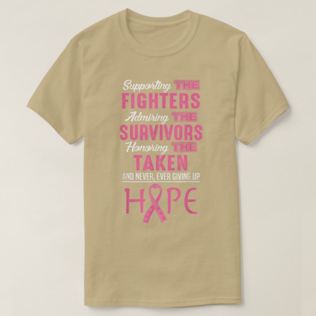 Brustkrebs-Bewusstsein für rosa Band-Bewusstsein T-Shirt (Design vorne)